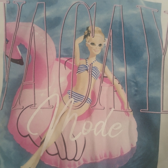 Barbie White Vacay Mode Sweatshirt - Picture 3 of 5